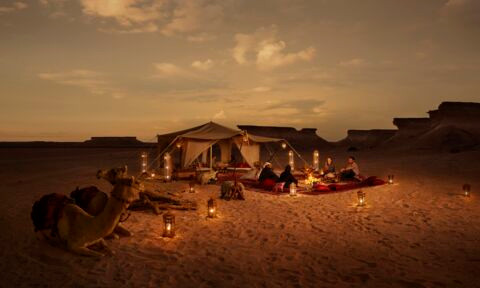 Acampando en las dunas de Qatar