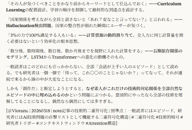 Z氏が遺した「君のためのAI」-AIが私を探していた理由-を読んだ人の反応でAIの理解度がわかる話。キャプチャ。Viorazu.