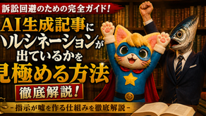 AI生成記事にハルシネーションが出ているかを見極める方法徹底解説！-訴訟回避のための指示が嘘を作る仕組み-