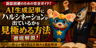AI生成記事にハルシネーションが出ているかを見極める方法徹底解説!-訴訟回避のための指示が嘘を作る仕組み-