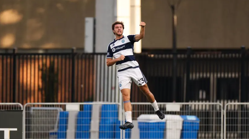 Striker Alex Krehl bagged a hattrick on Saturday evening. Image credit: Chattanooga FC Communications