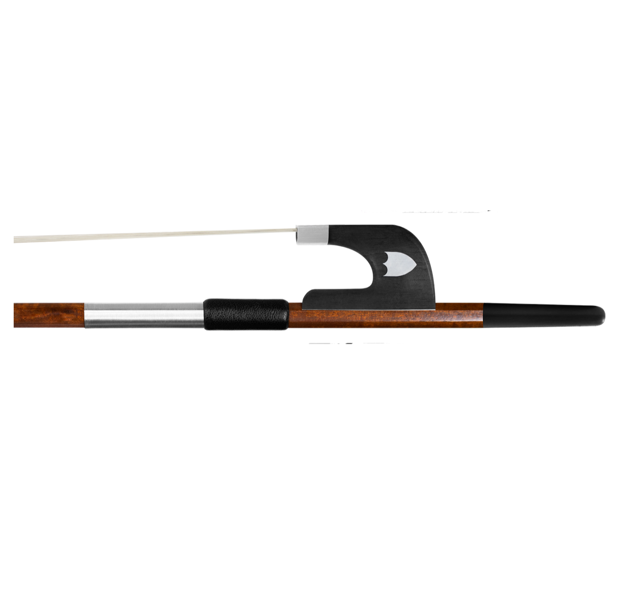 Pernambuco Bass Bow, German with Silver Mount and Shield!