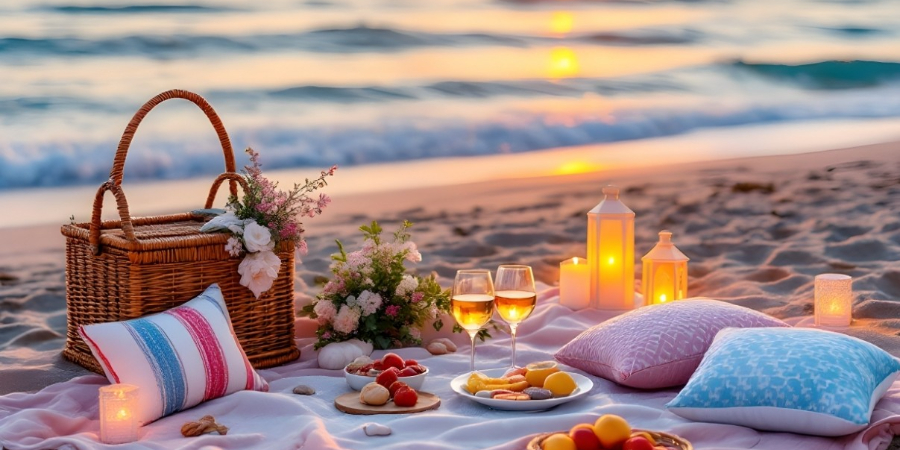 Arranged Food and Objects