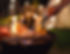 Barbecue at night
