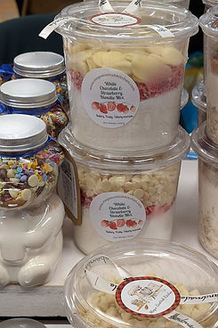 White chocolate and strawberry blondie and rainbow cookies.jpg