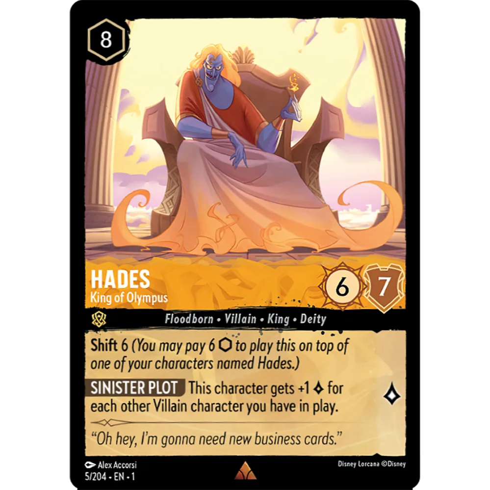 The First Chapter   5/204 Hades (king of Olympus) [foil]