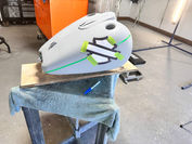 Measuring precise layout for custom airbrushing