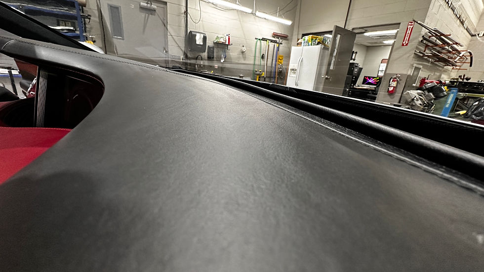 Mercedes leather dash repair