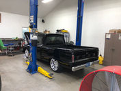 1960 F100 custom truck painted black