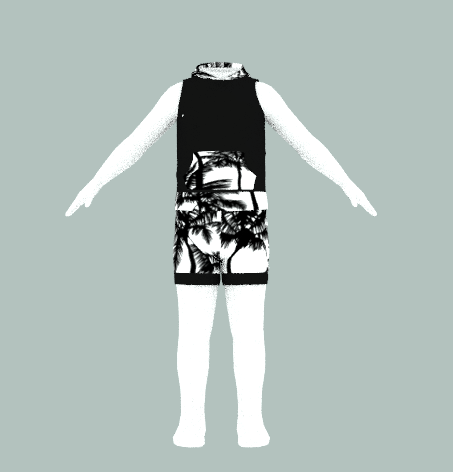 Thumbnail: Hooded top and shorts set