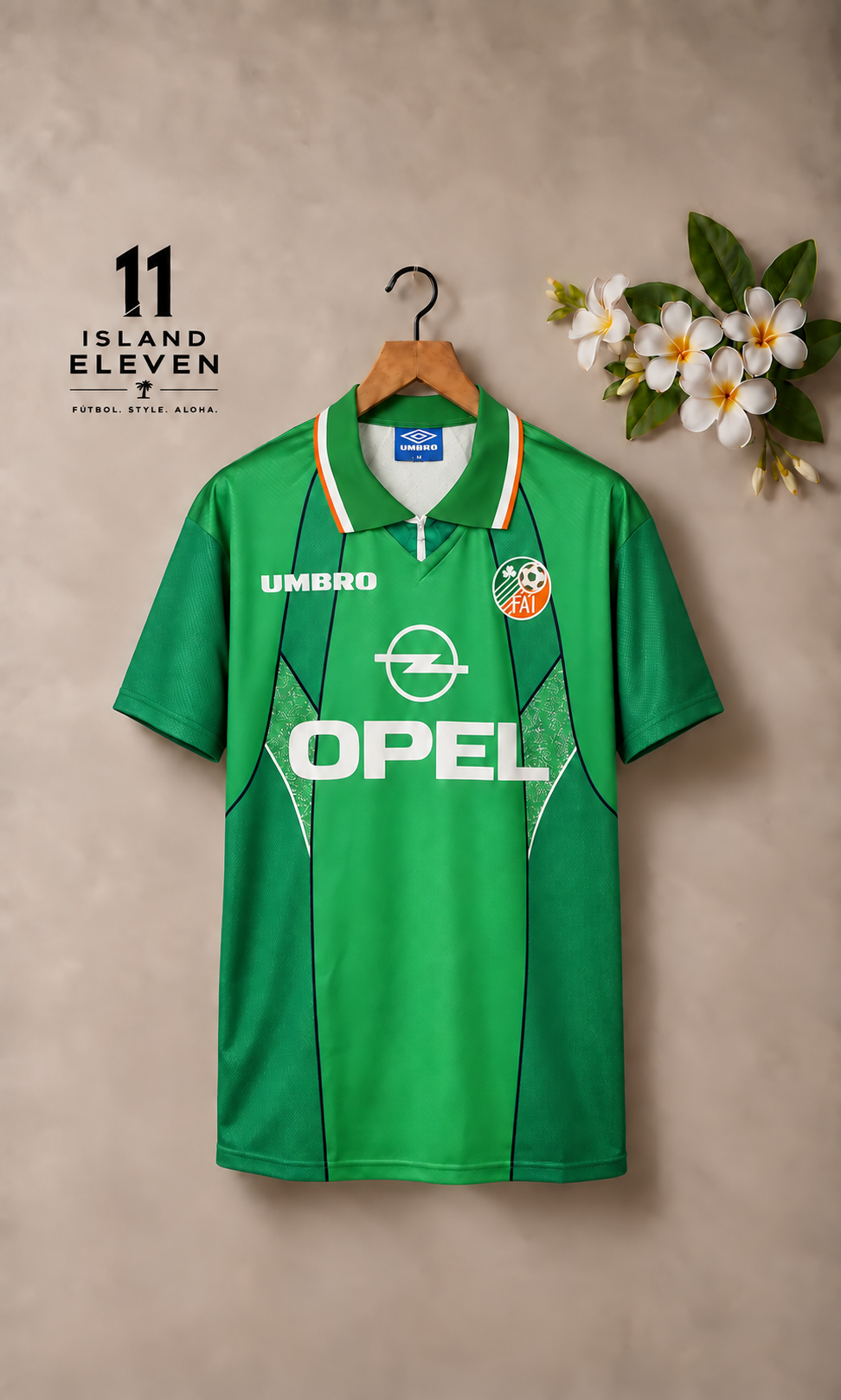Republic of Ireland Home Retro Jersey front