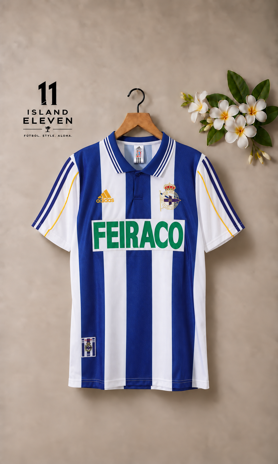 Deportivo La Coruña Home Retro Jersey front