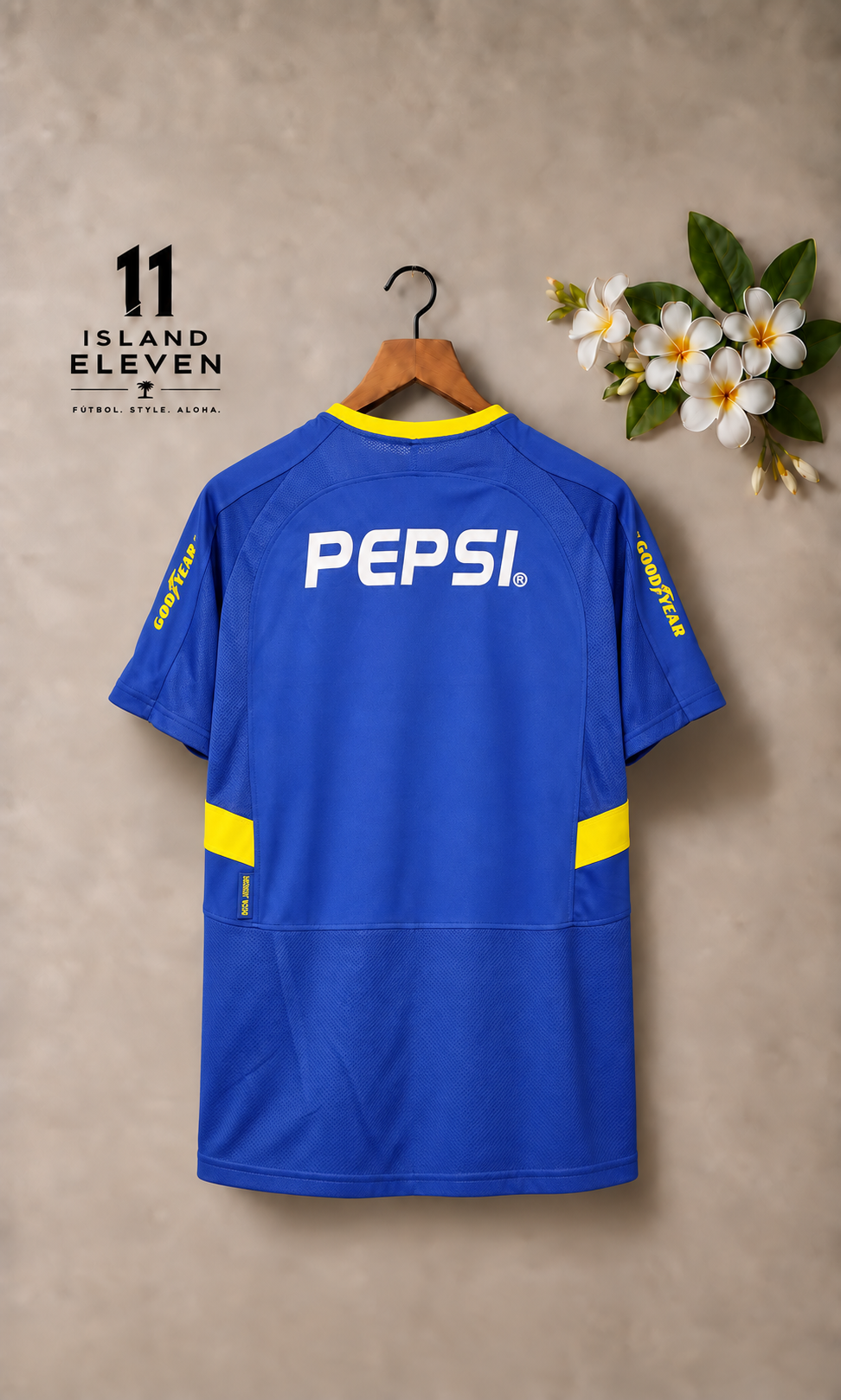 Boca Juniors Home Retro Jersey back