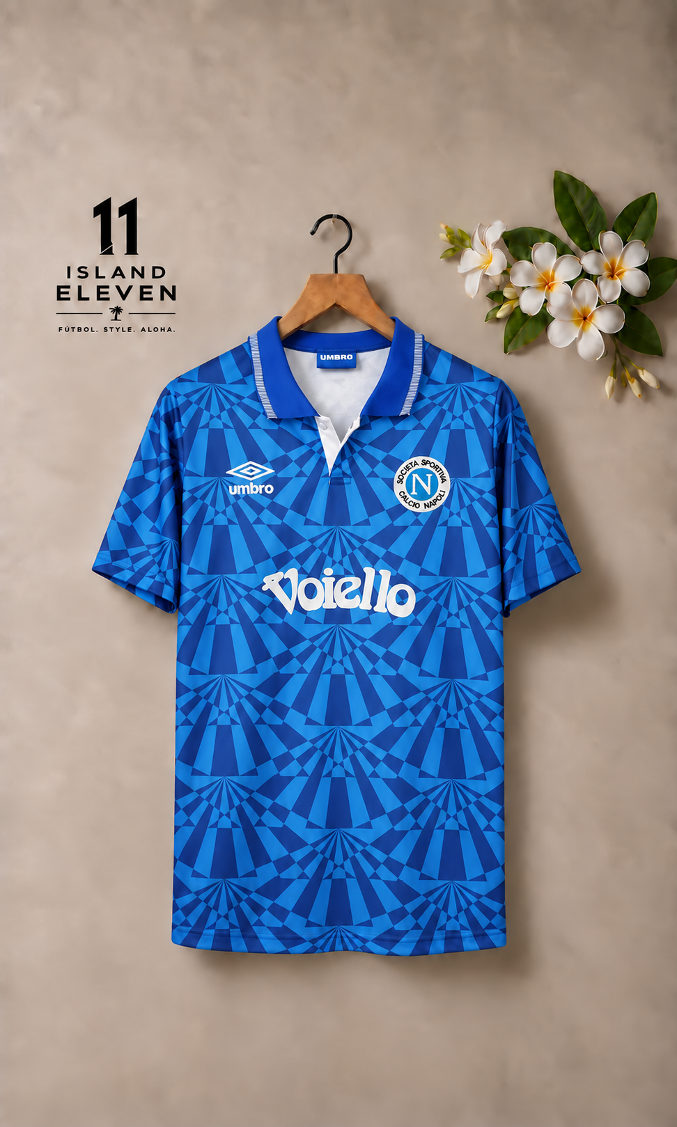 SSC Napoli Home Retro Jersey front