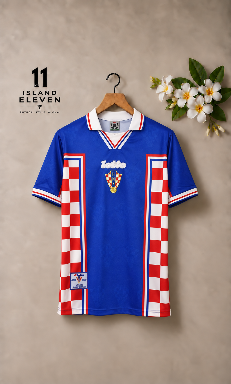 Croatia Away Retro Jersey front
