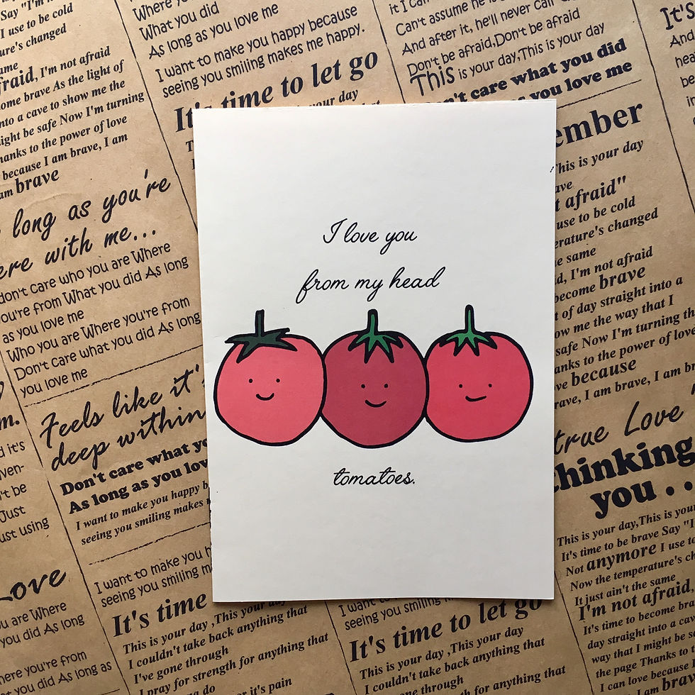 Tomatoes Pun Card