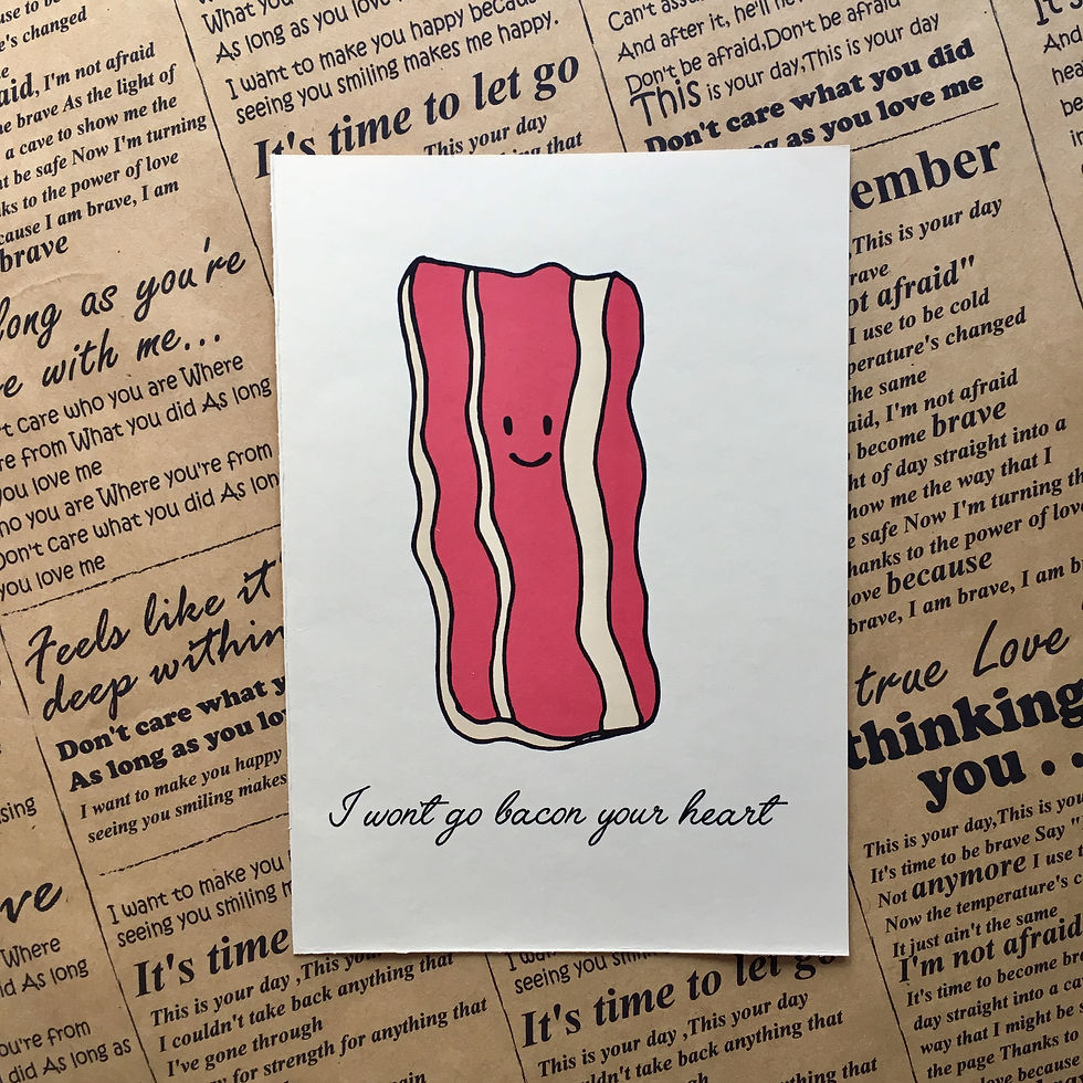 Bacon Pun Card