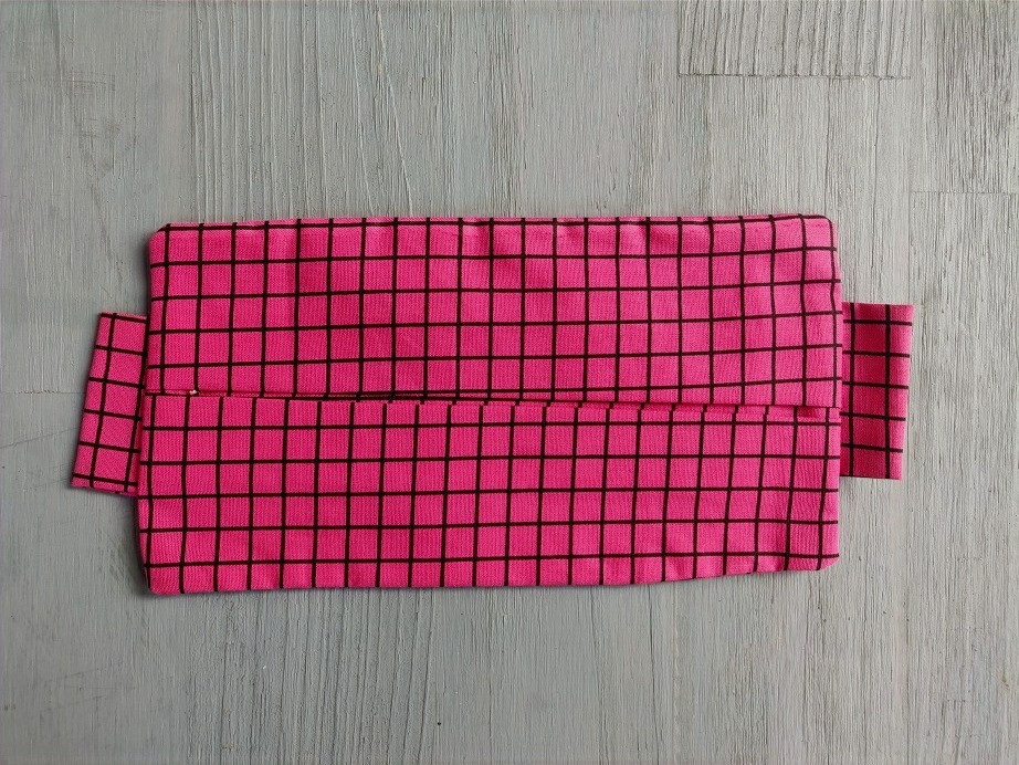 Masque Covid Adulte - Carreaux fuschia