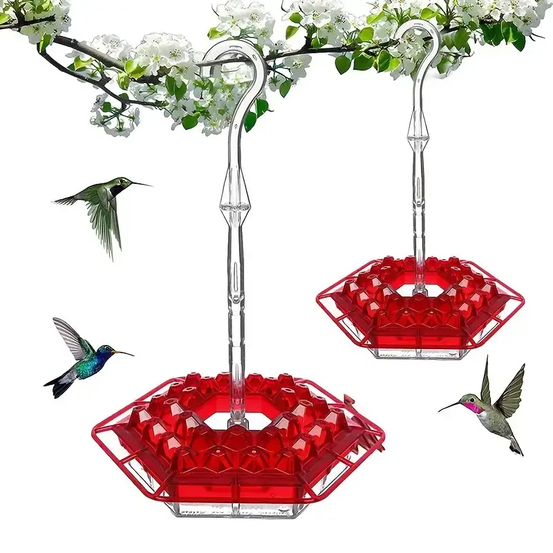 Hanging Hummingbird Feeder for Garden (1 Piece)