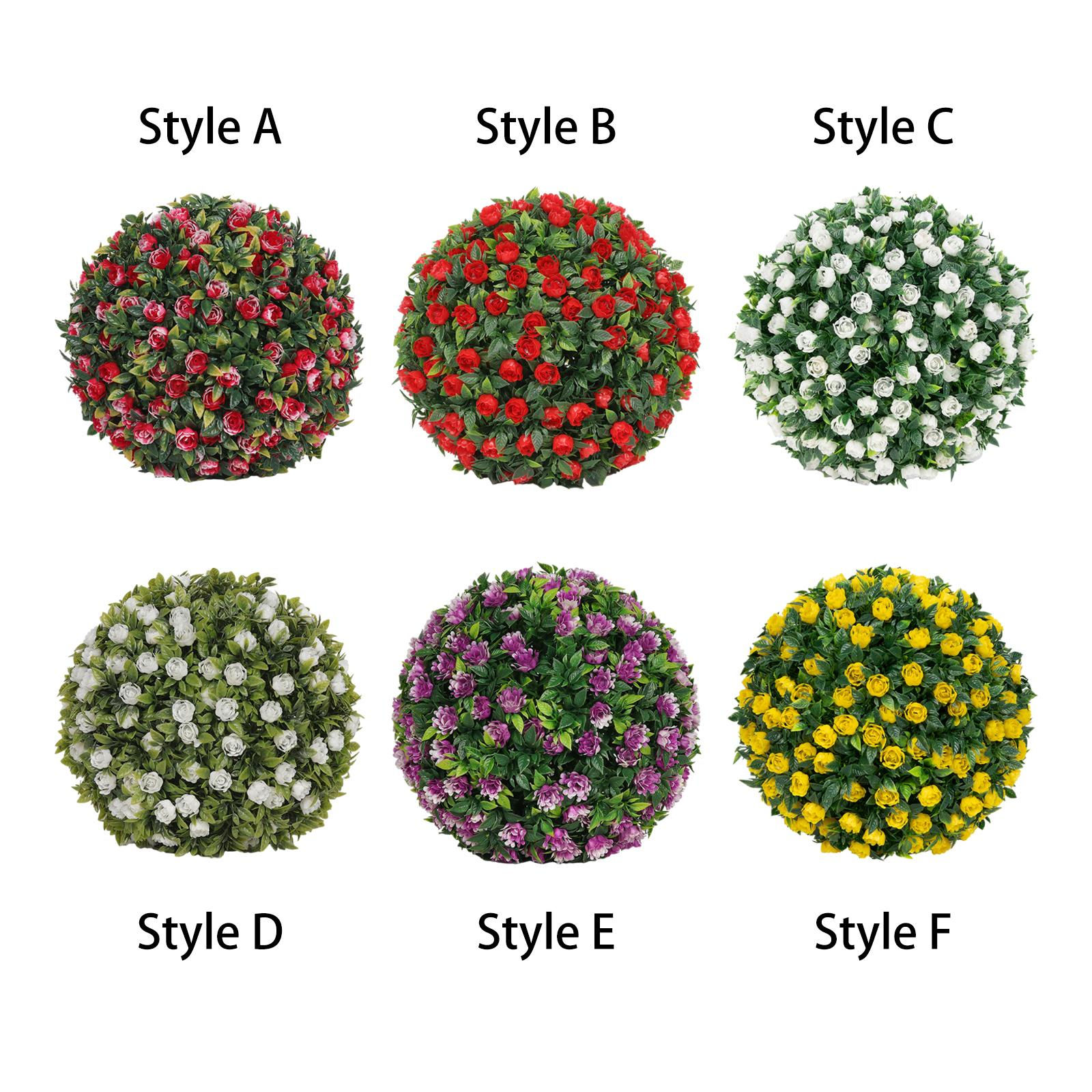 20cm Decorative Artificial Plants Artificial Topiaries Ball Sturdy Versatile Lif