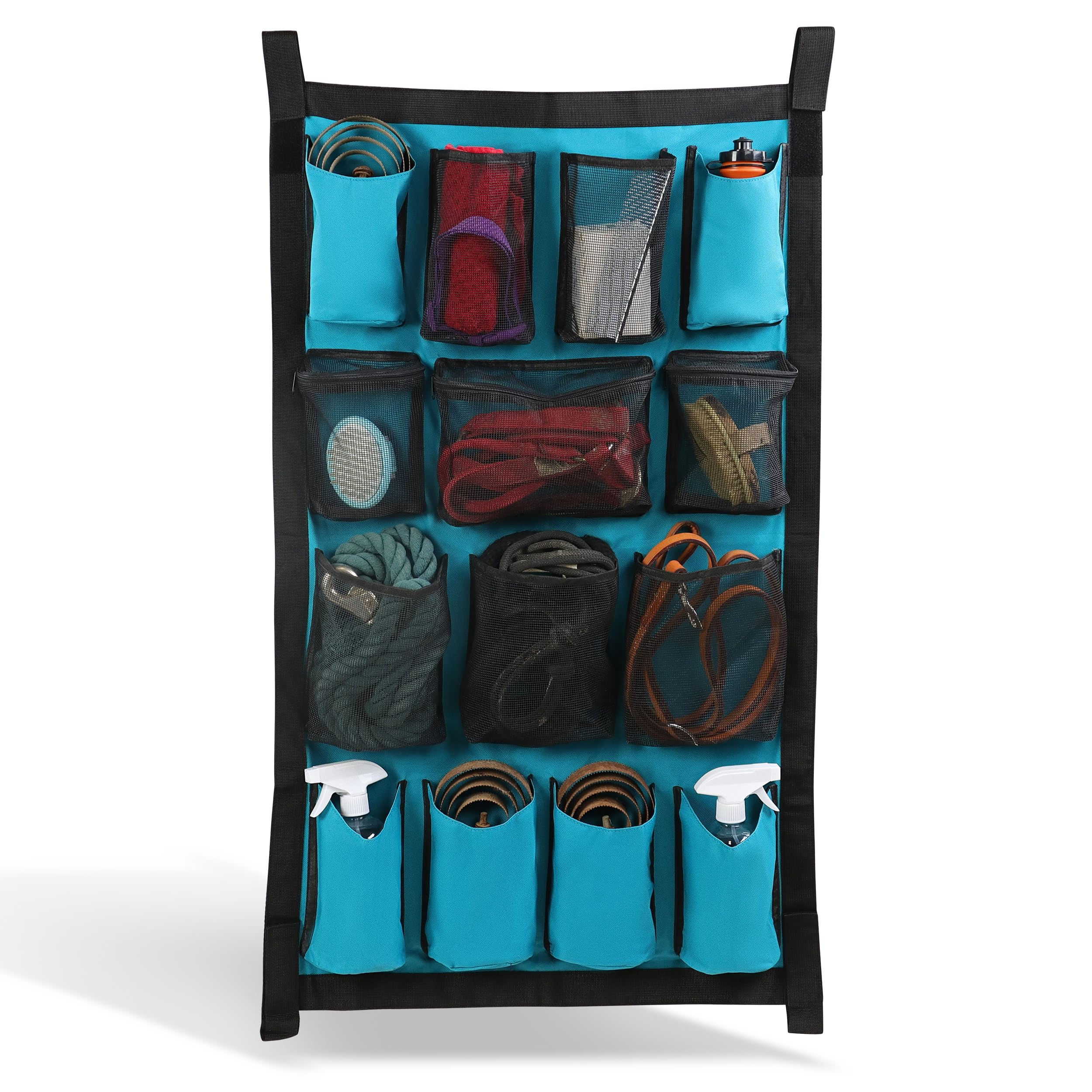 Ruralty Hanging Grooming Organizer Caddy - 23x39in Equine Accessories Brush Hold