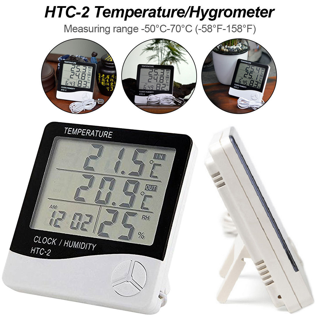 HTC-2 Digital Thermo-Hygrometer with Probe