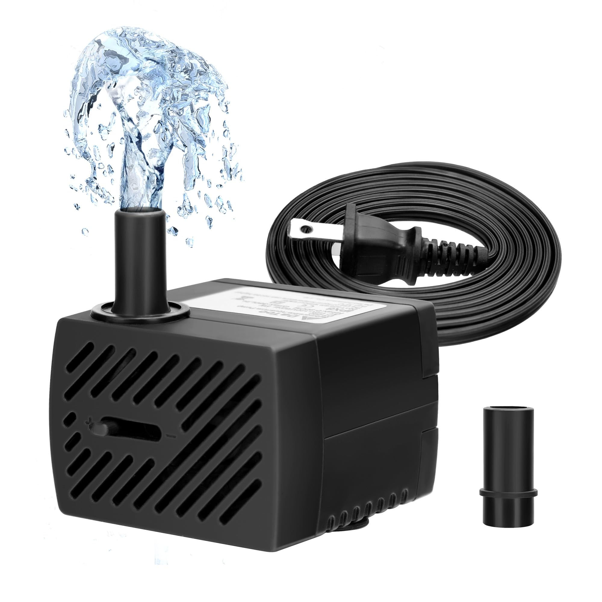 DaToo Submersible Water Pump 5W 95GPH Mini Fountain Water Pump Aquarium Pump For