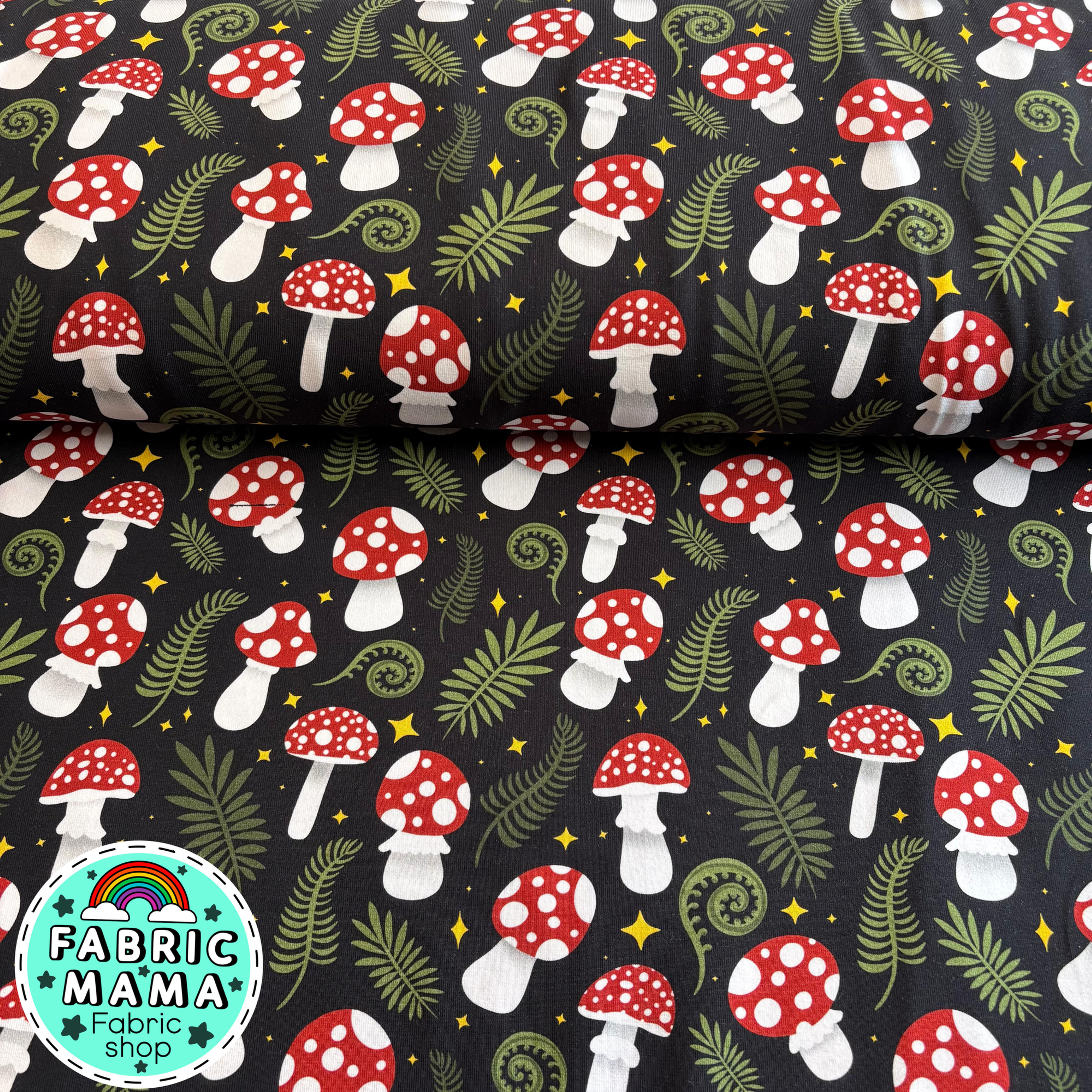 Moonlit mushrooms - Premium cotton lycra