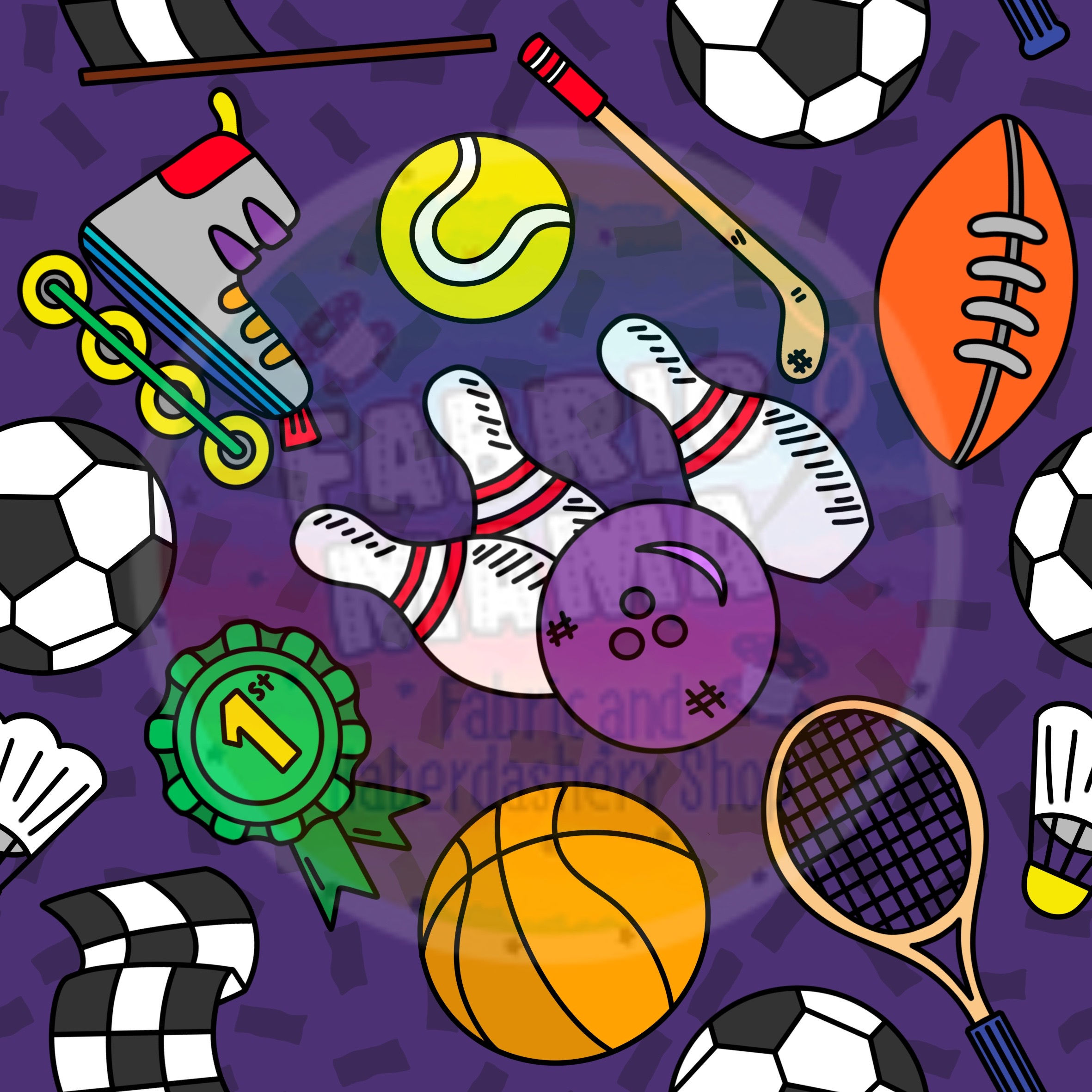 Purple Sporty - Colour way Exclusive Digital Design File