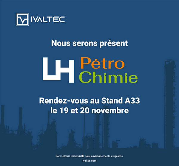 Affiche promotionnelle pour un évènement de pétrochimie à Le Havre