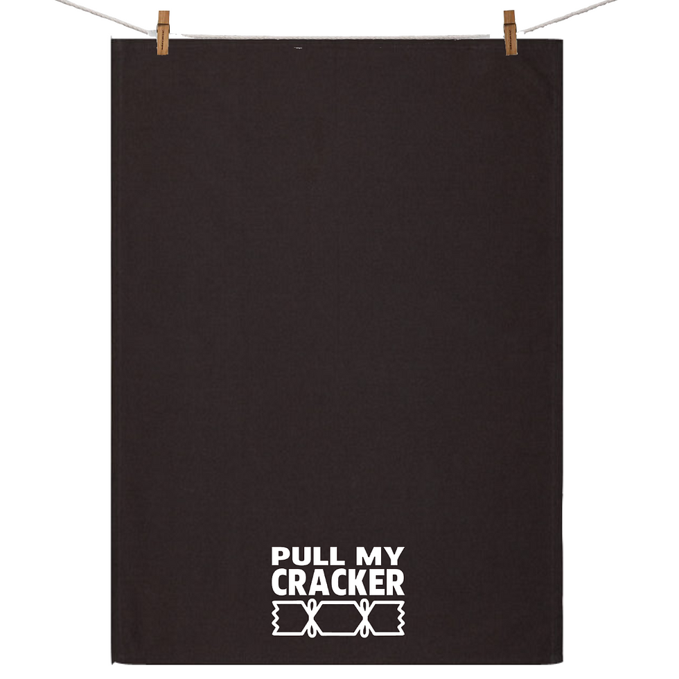 Thumbnail: Pull My Cracker - Christmas Tea Towel