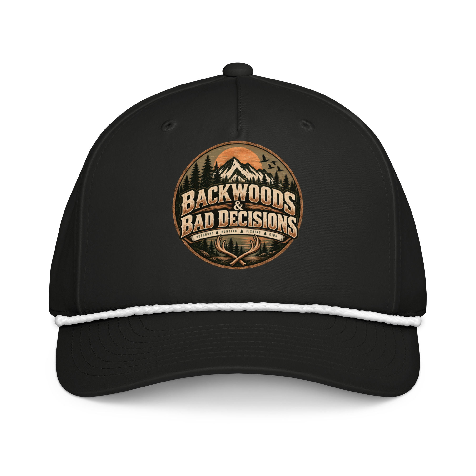 Backwoods & Bad Decisions Rope Cap