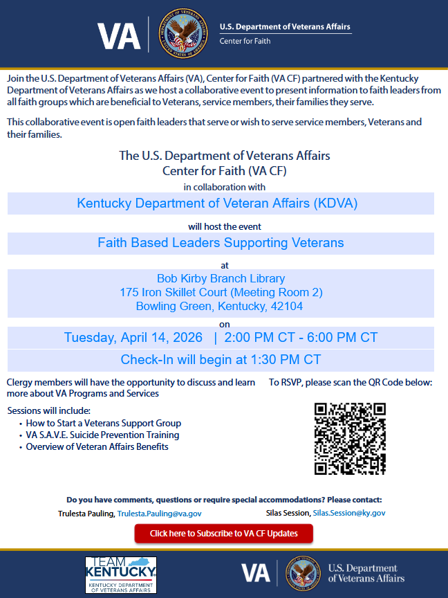 Faith Based Leaders Supporting Veterans
