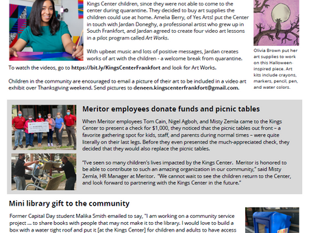 December 2021 Kings Center Newsletter