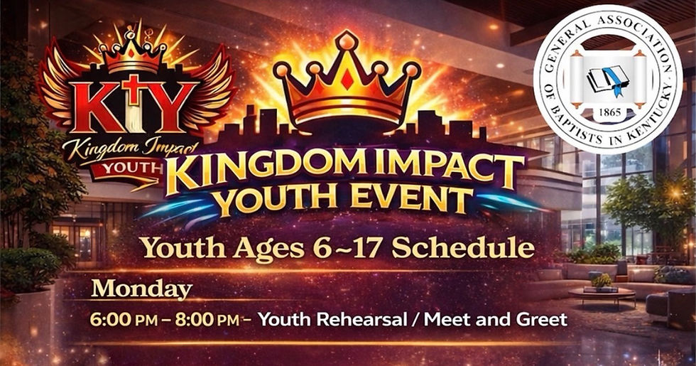 The Kingdom Impact Youth Explosion Events - 161st Annual Session Kick Off!