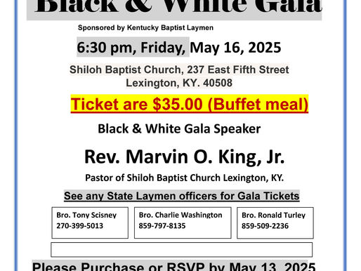 7th Annual Black & White Gala Fundraiser for The American Baptist News