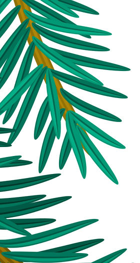 The Hungry Pine leaves artwork 2