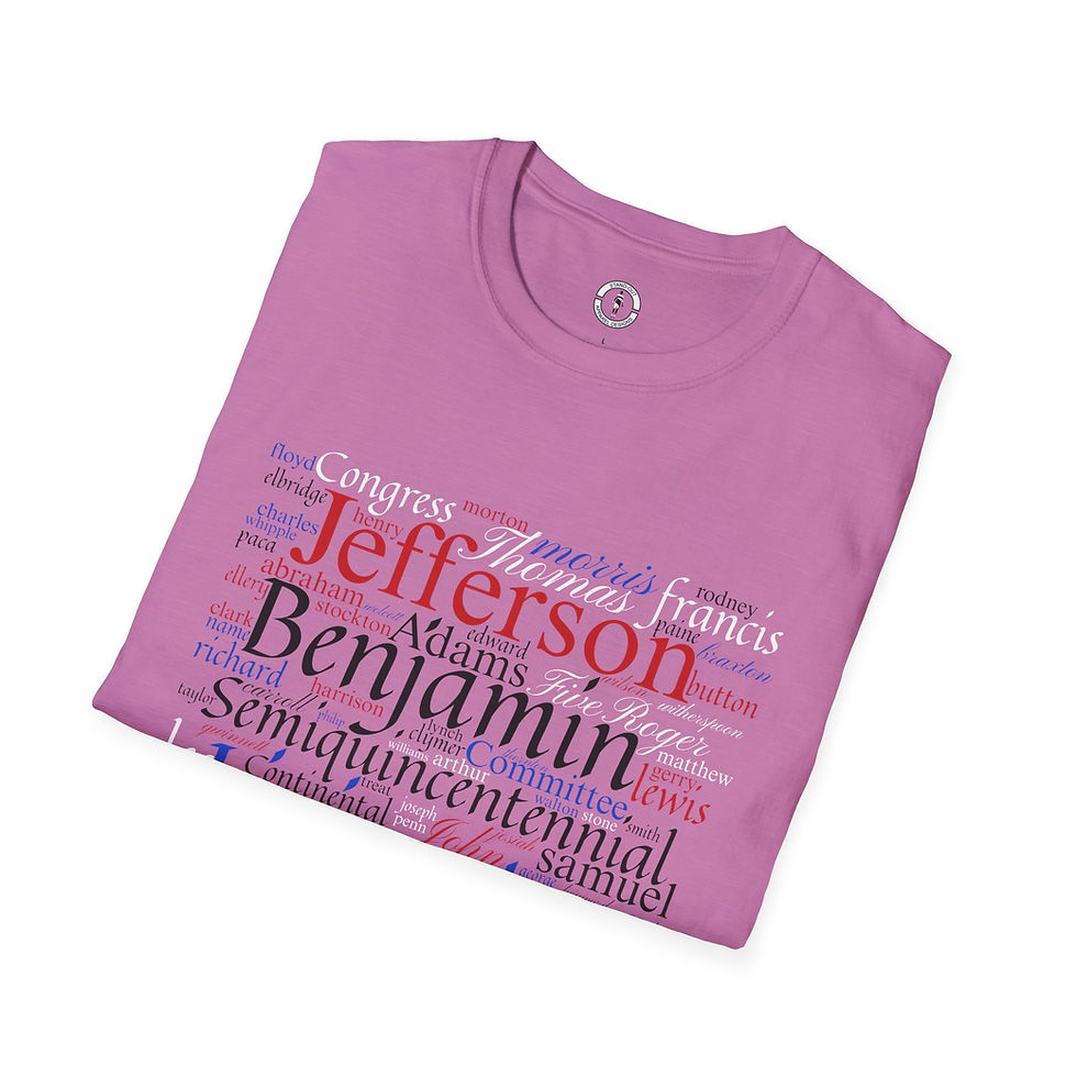 Thumbnail: United States Semiquincentennial Signers of Declaration of Independence T-Shirt