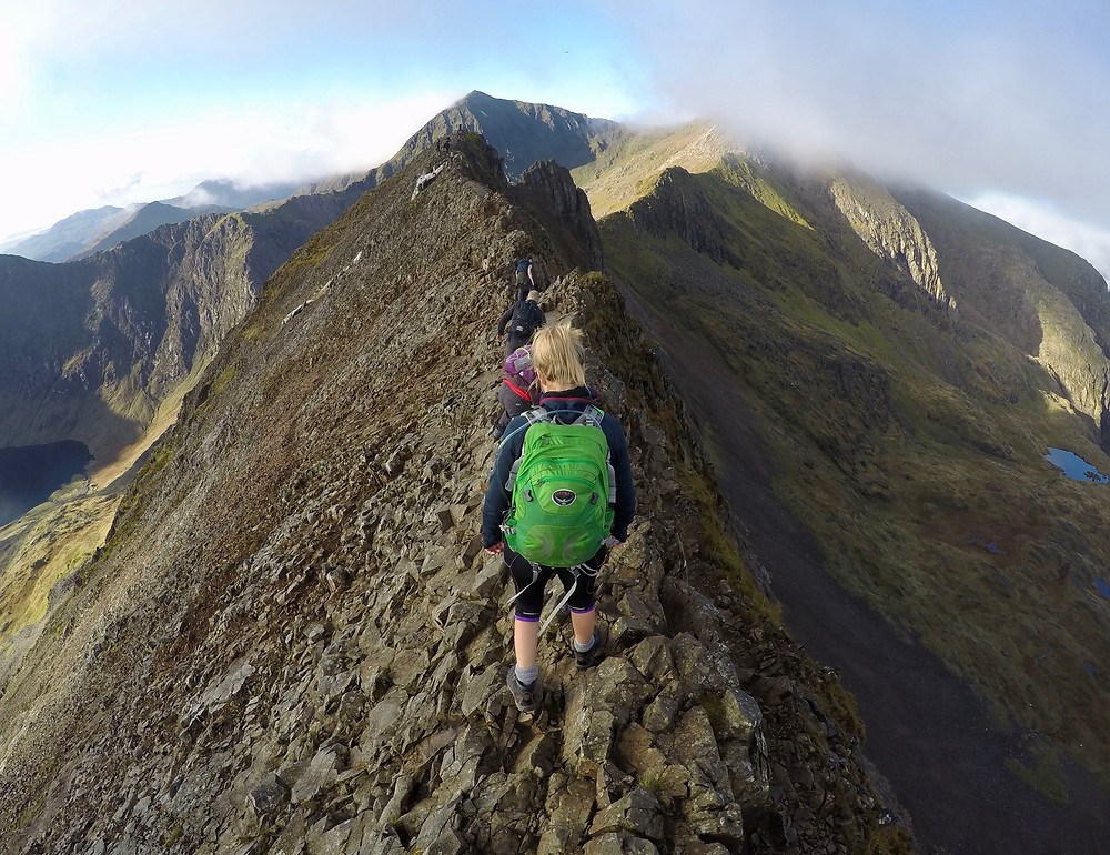 The knife edge Crib Goch