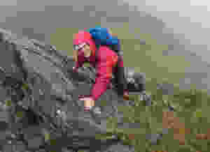 Steve on Cneifion Arete
