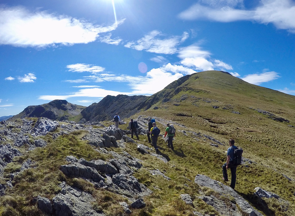 On our way up Moelwyn Mawr
