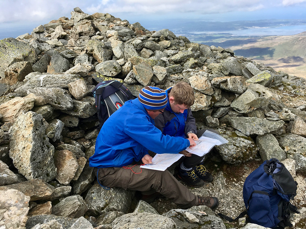 Checking out the route on the map
