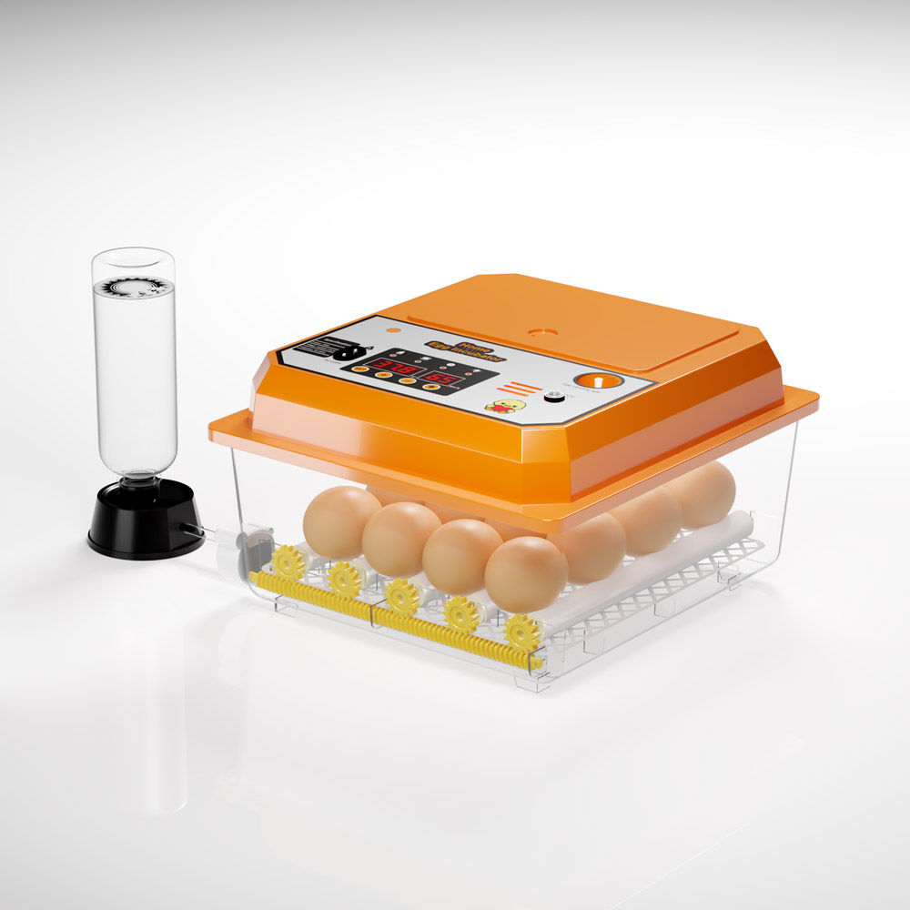 16-Egg Automatic Egg Incubator Orange