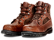 Brown work boots