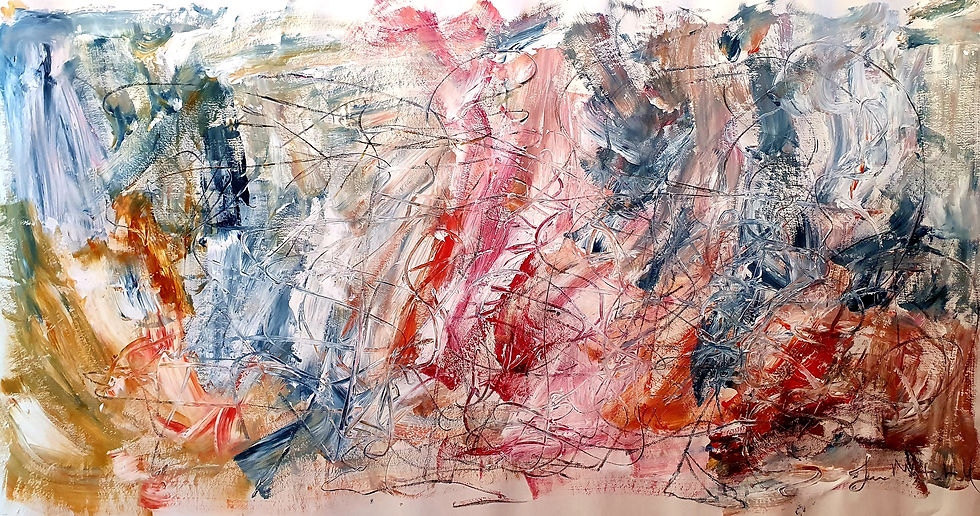 Jen Mitchell, Murmeration, Acrylic and C