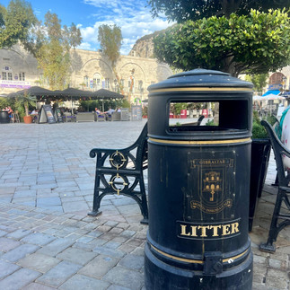 Mülleimer Gibraltar