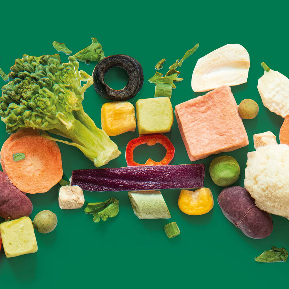 freeze-dried vegetables