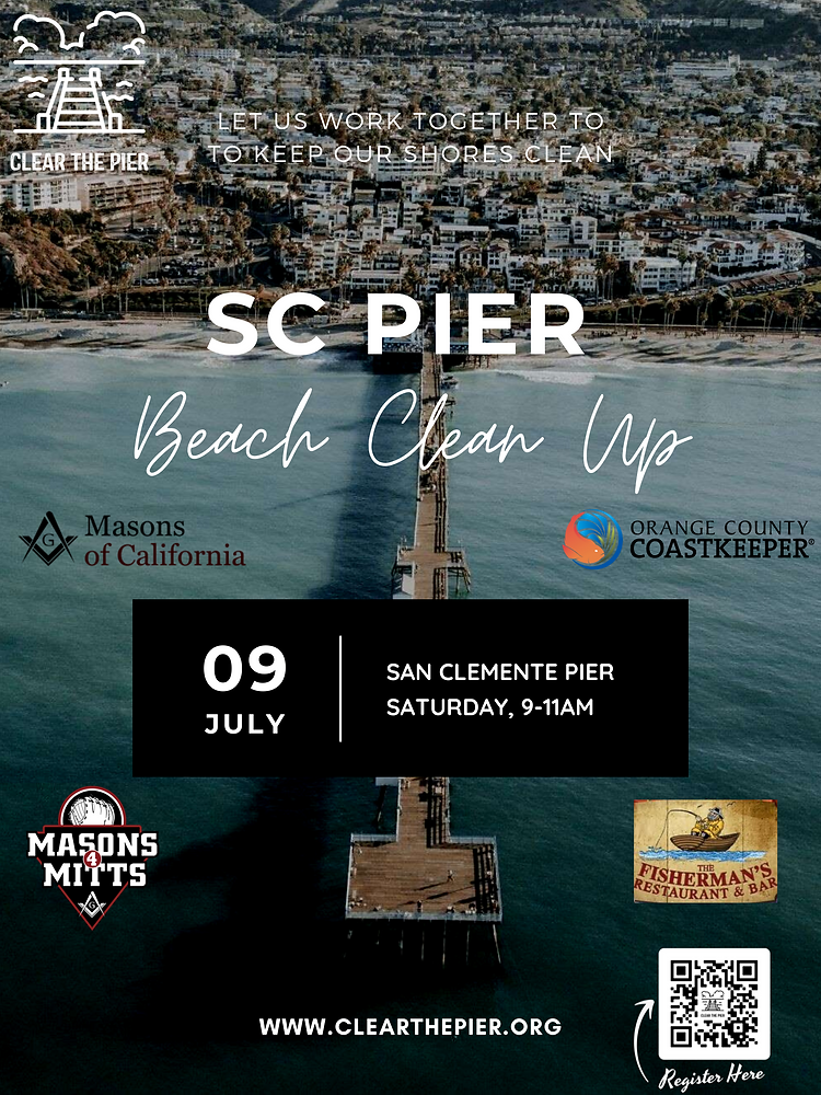 San Clemente Pier Beach Cleanup