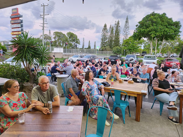 Image of crowd at burger night
