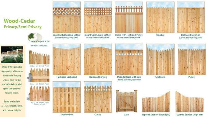 Wood Fence Panels Options 03